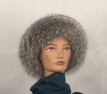 Load image into Gallery viewer, Style 21 Hat made with Indigo Fox fur and Fur Crown