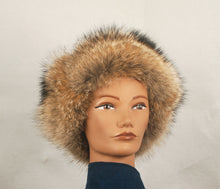 Load image into Gallery viewer, Hat Style # 6000 Trooper style Hat made from coyote fur and leather