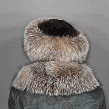 Load image into Gallery viewer, Style 21 Crystal fox fur hat with sheared mink crown # A 1