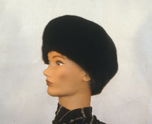 Load image into Gallery viewer, Style 537 Fur Beret made with Black Mink
