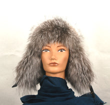 Load image into Gallery viewer, Indigo Fox Aviator hat
