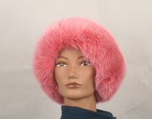 Load image into Gallery viewer, Style 21 Hat made with Pink Fox fur and Fur Crown
