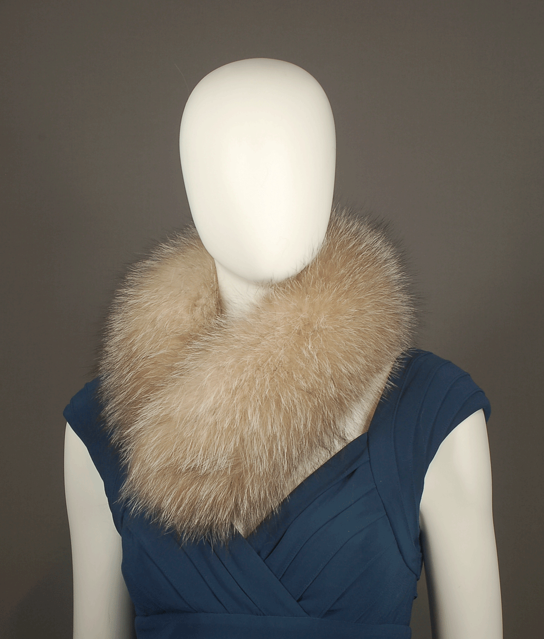 Fur  Headband A-1 made with crystal fox fur