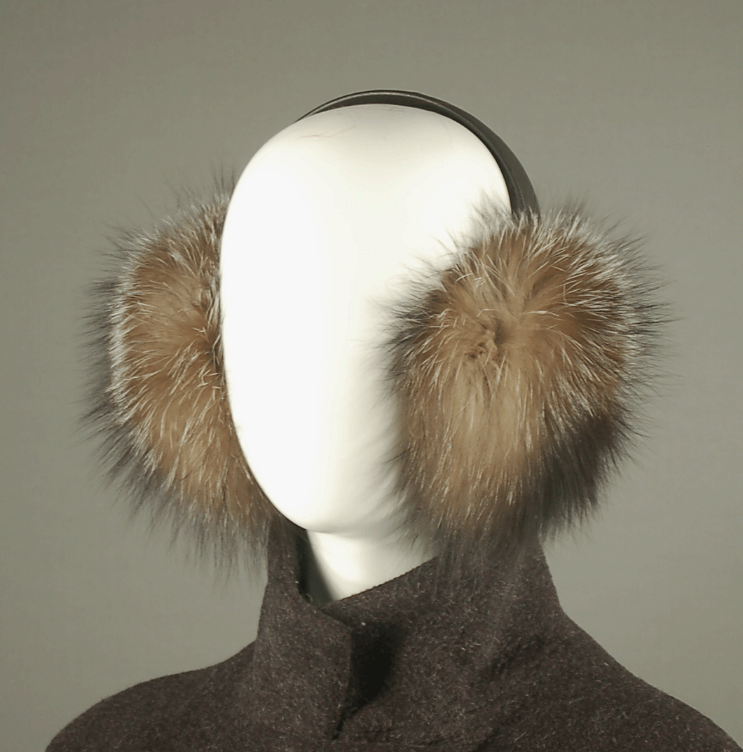 Fur Earmuff  A made with Crystal Fox fur