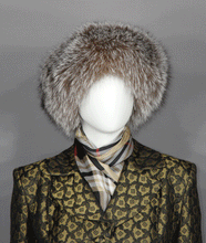 Load image into Gallery viewer, Style 21 Crystal fox fur with sheared mink fur crown # A 2
