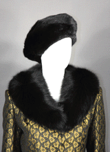 Load image into Gallery viewer, Medium fox fur shawl collar # 252
