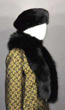 Load image into Gallery viewer, Cut Boa A-1 made with black fox fur
