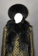 Load image into Gallery viewer, Fur feather boa in Black fox fur
